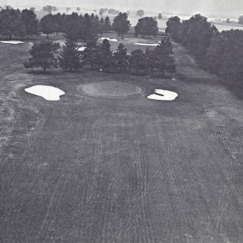 past aerial photo of the golf course