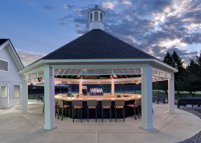 outside pavilion